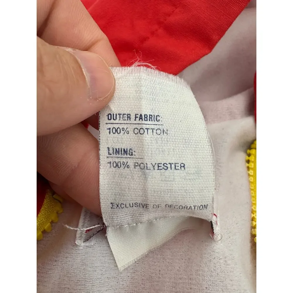Gerber Baby's Size 2T Vintage Hooded Windbreaker Zipper Jacket Red